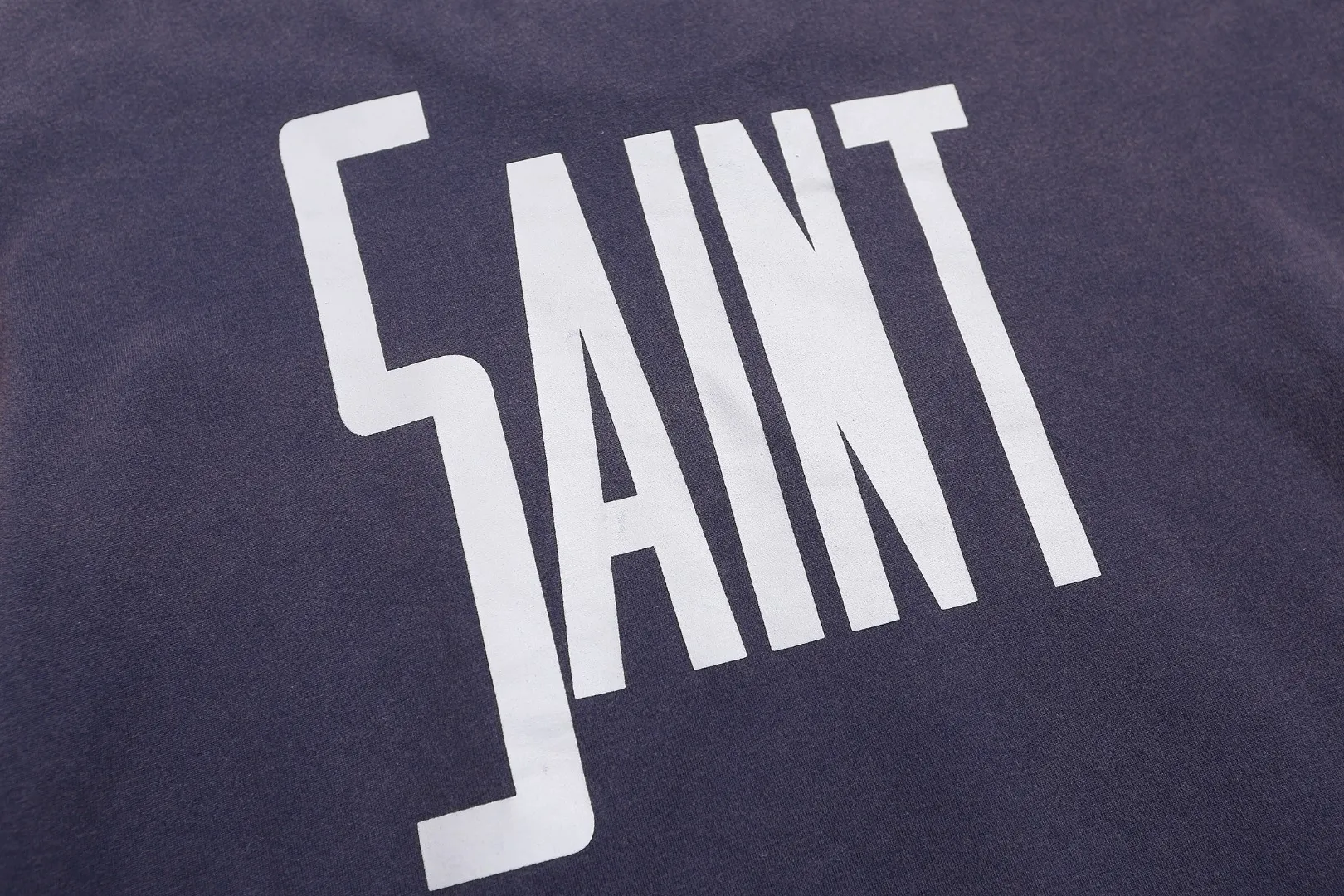 Saint Michael trendy brand fantasy magic FANTASIA cartoon print retro washed and distressed loose long-sleeved bottoming T-shirt Fabric: 260g Style number: SM05 Size: S-M-L-XL Color: blue Price: P156